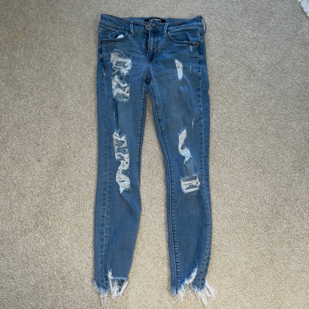 High Waisted Express Jeans